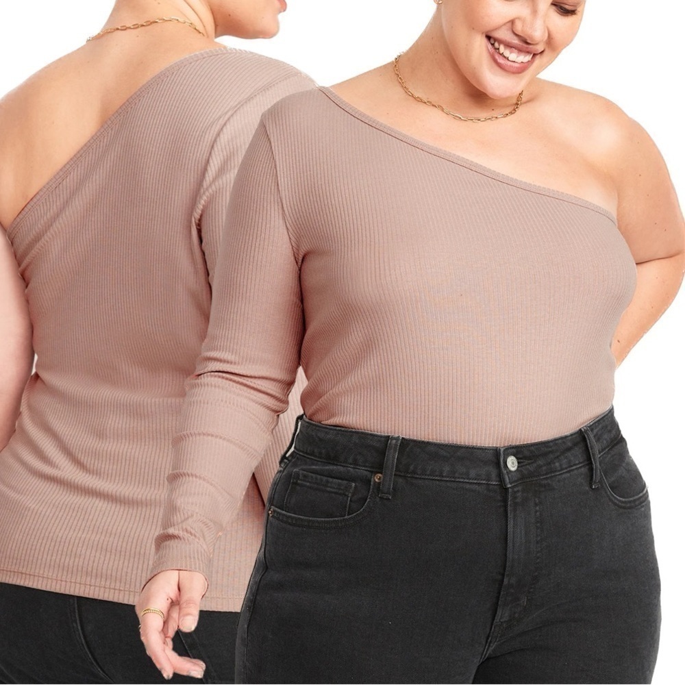 Old Navy Mollusk One-Shoulder Rib-Knit Top (ON1.6)
